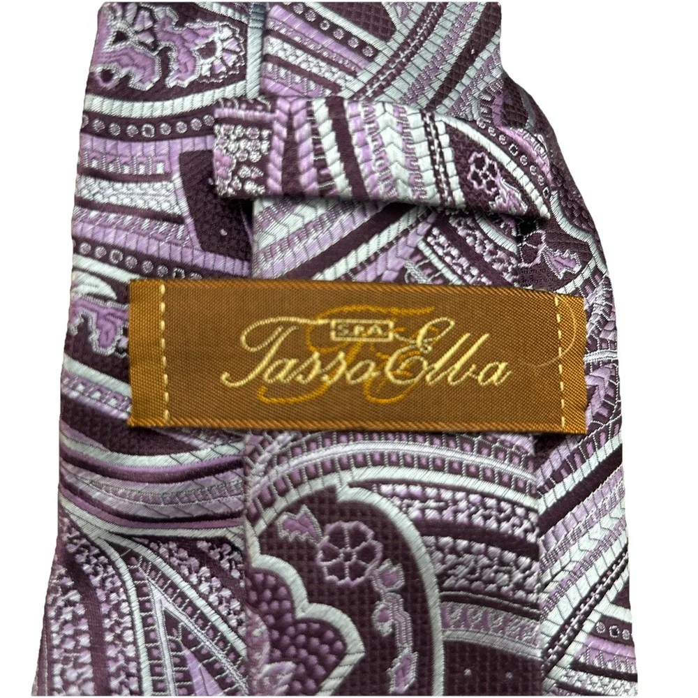 New Men's‎ Tasso Elba Luxury Silk Neckwear Parma Paisley Tie